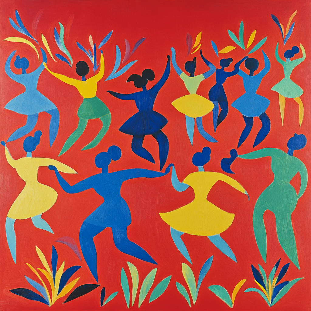 Henri Matisse Inspired Dance Celebration paint by number