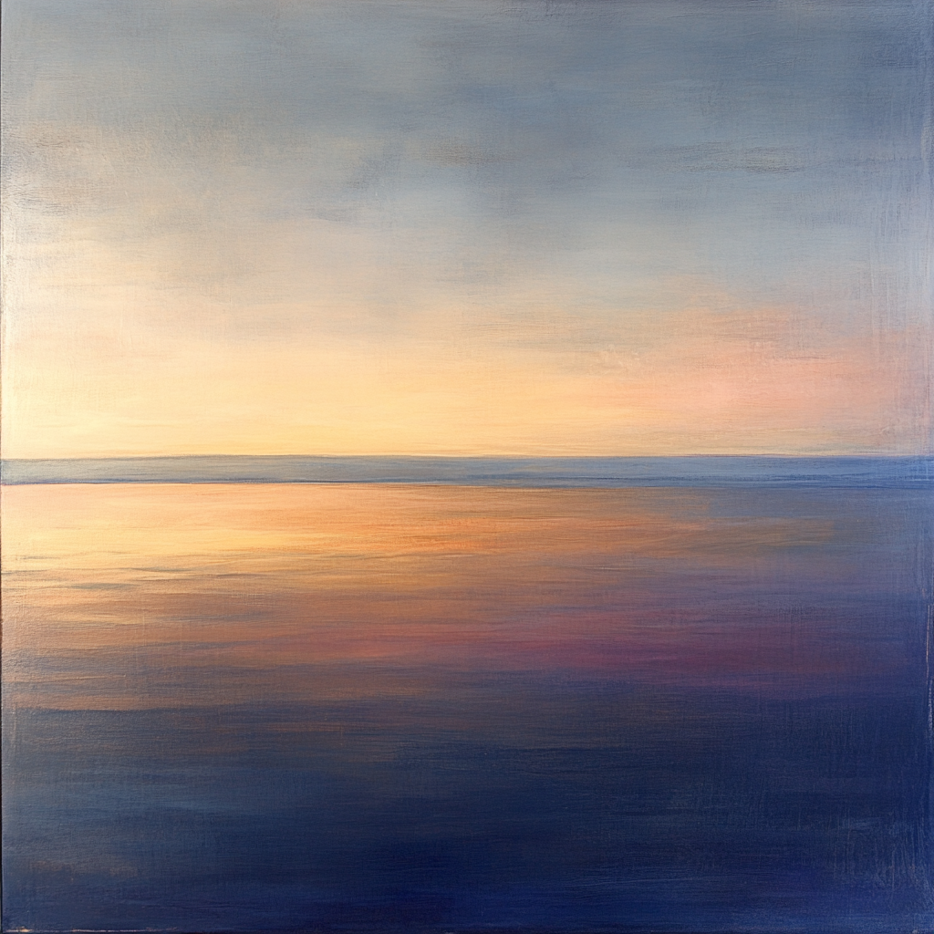 Rothko Inspired Dawn Over Lake Numbered painting kits