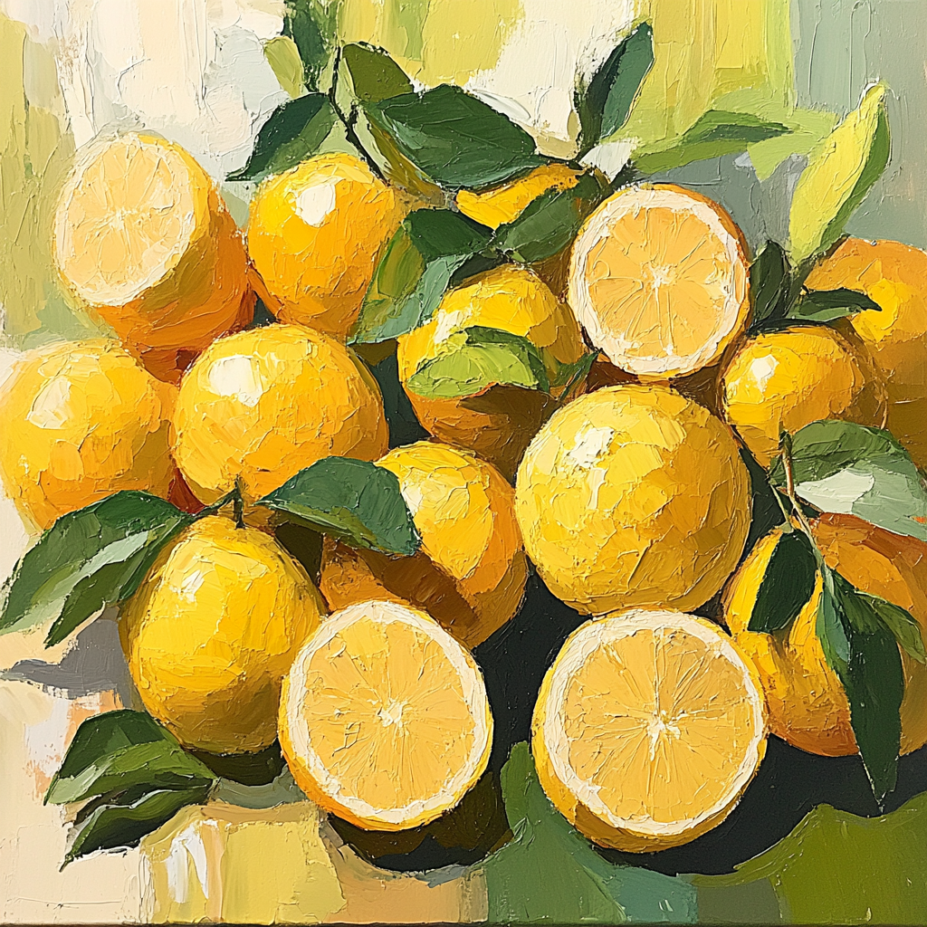 Paul Cézanne Inspired Citrus Harmony painting number kit