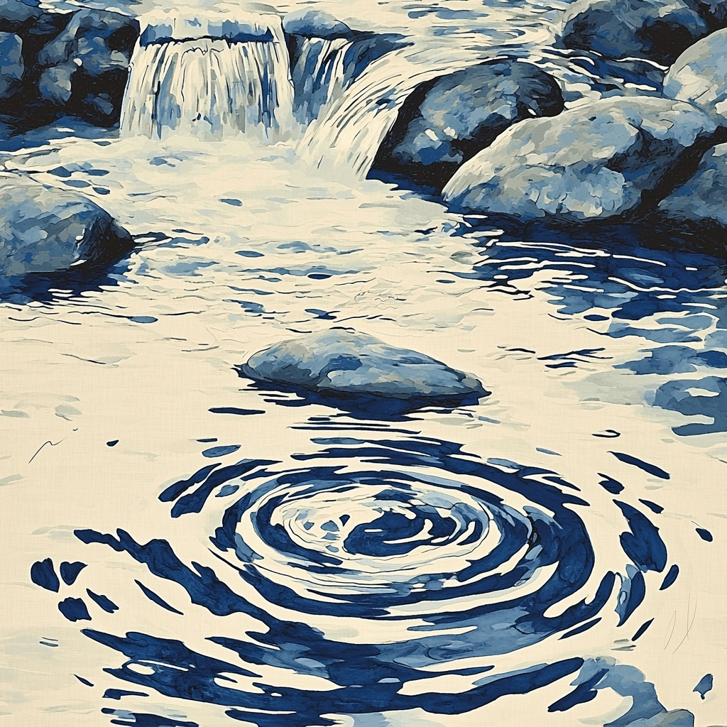 Leonardo Da Vinci Inspired Flow Of Water Painting By Numbers Kit