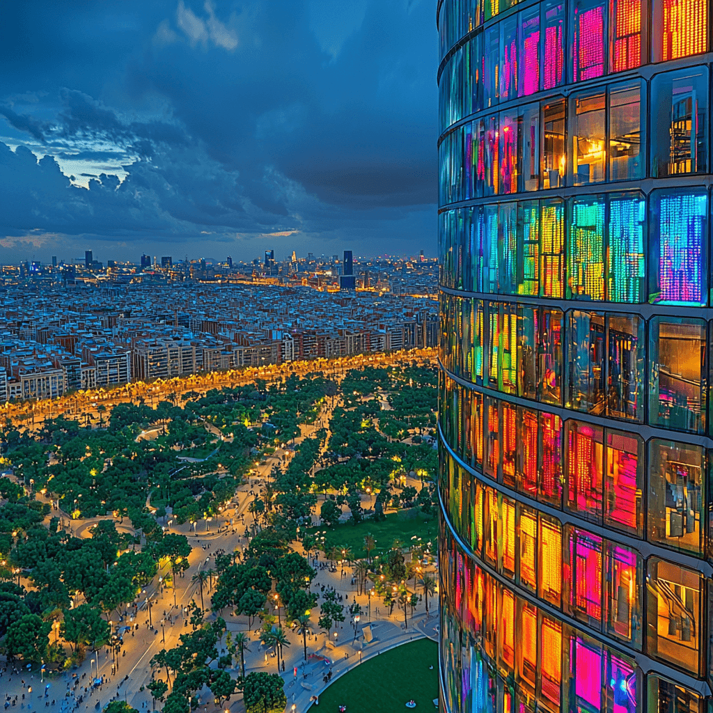 Torre Agbar - Barcelona Painting Number Kit