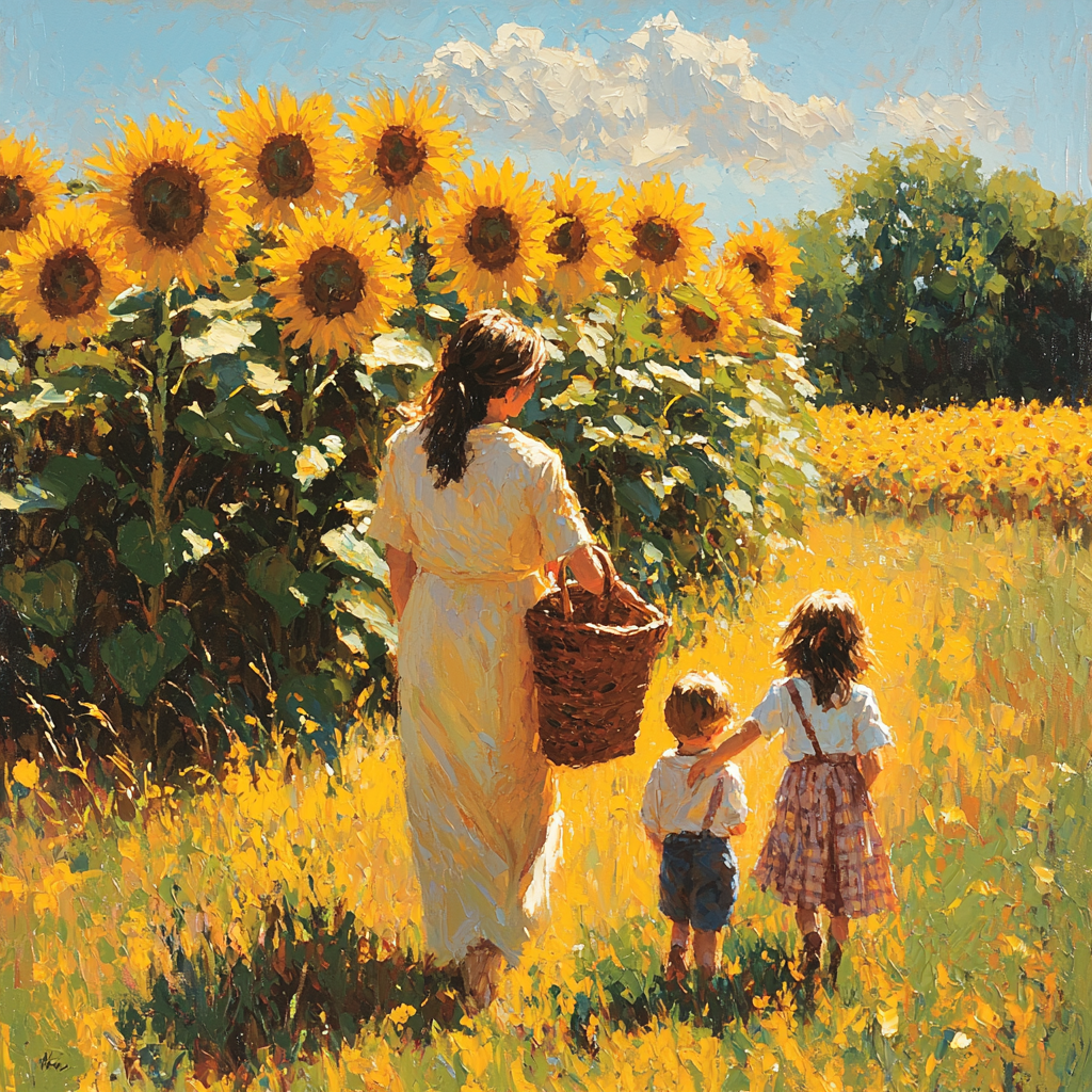 Forever Sunflower Fields Painting Number Kit