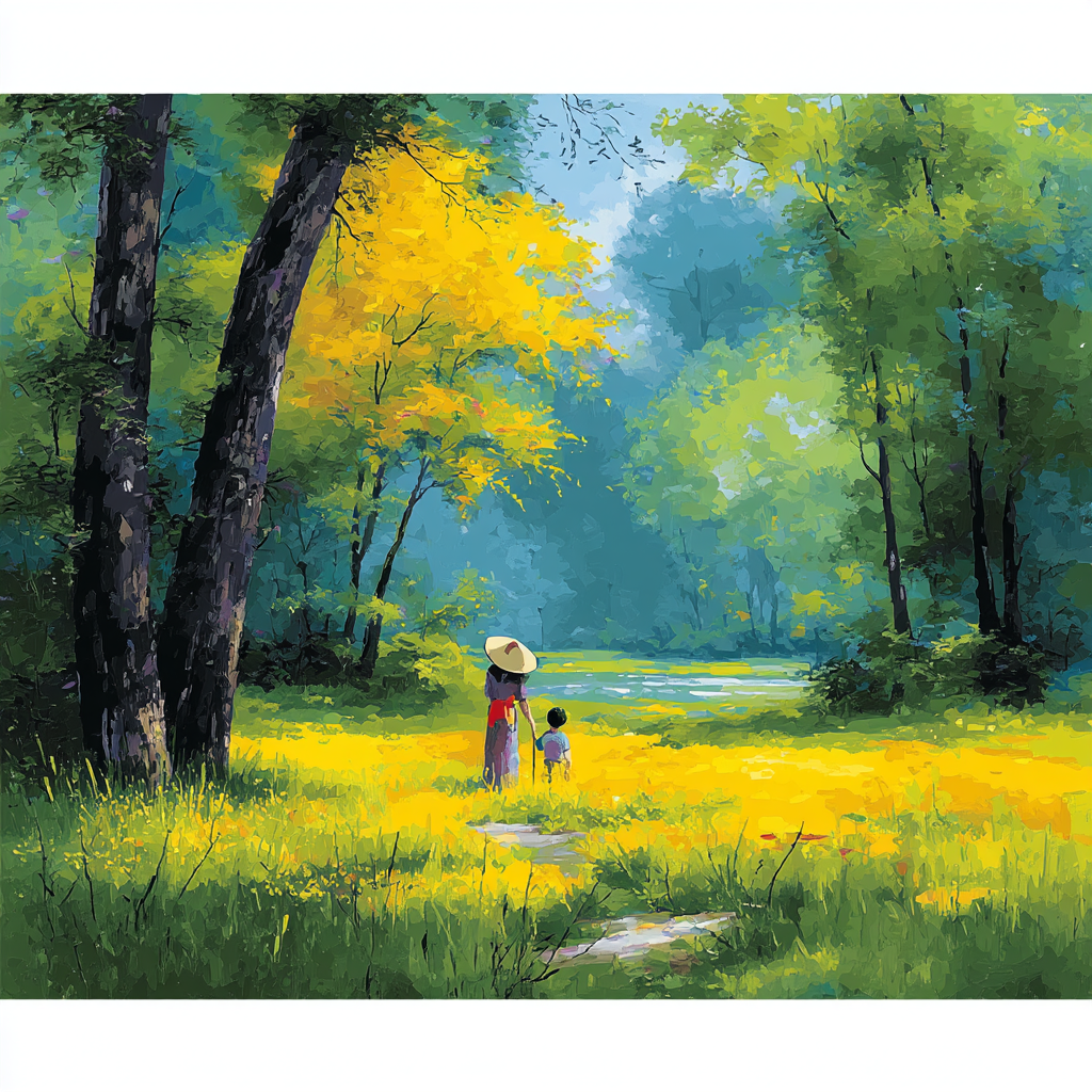 A Loving Glance Painting Number Kit