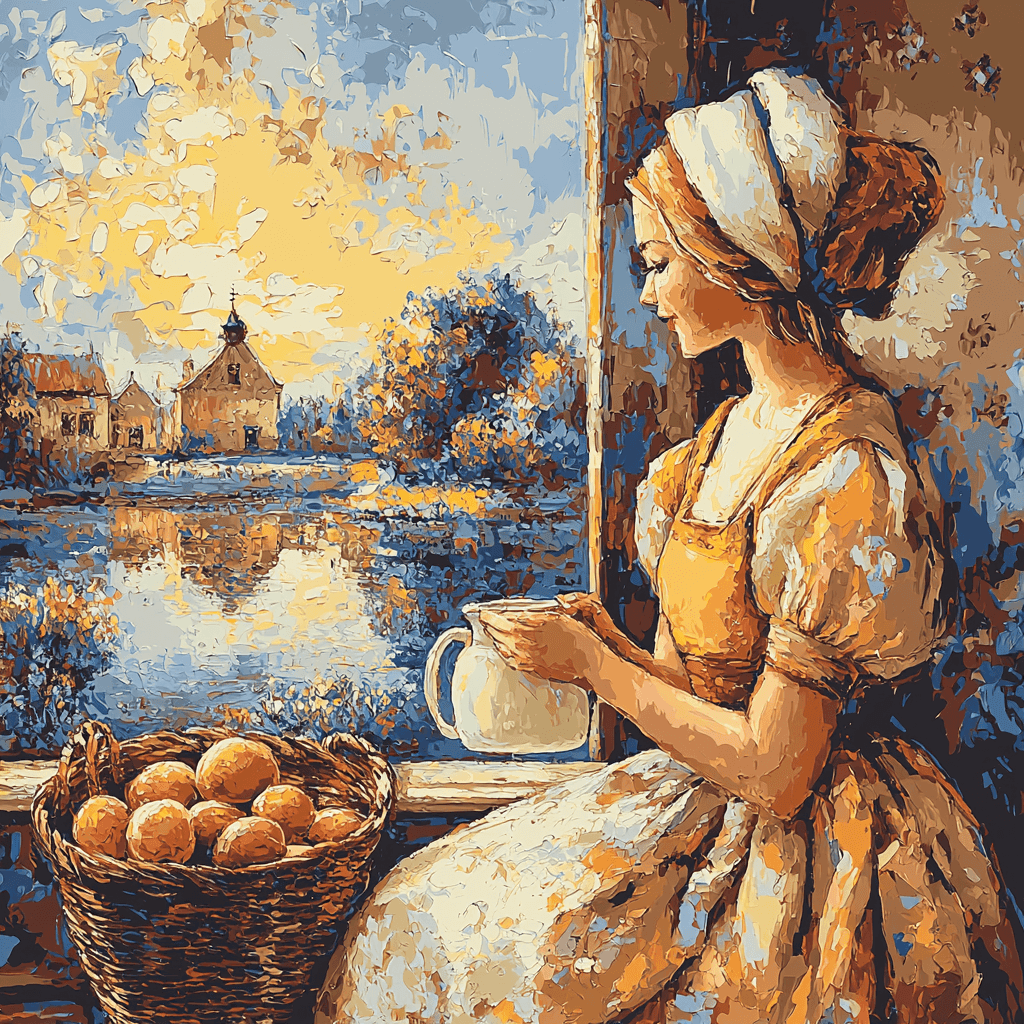 Johannes Vermeer Inspired Vermeer's Quiet Corner Paint By Numbers