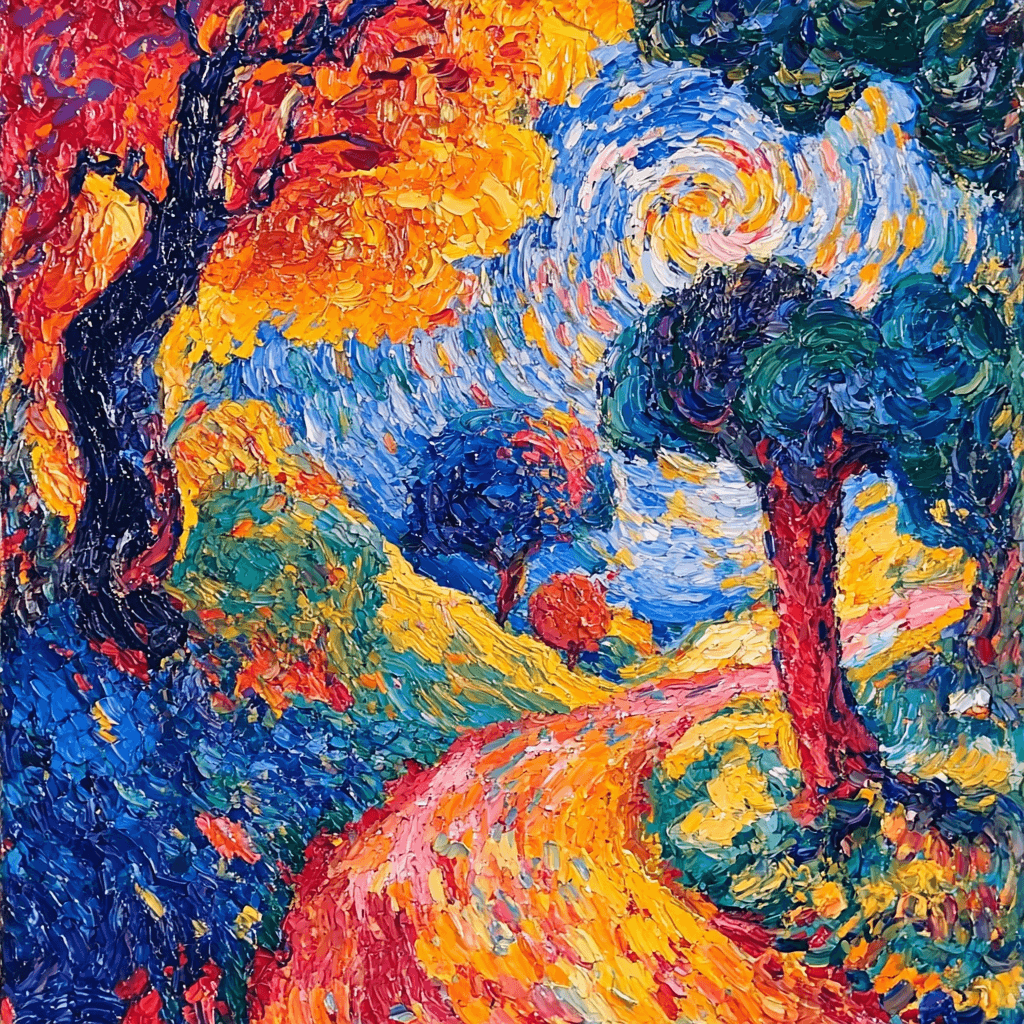 Paul Cézanne Inspired Whirling Colors Of Emotion Paint By Numbers