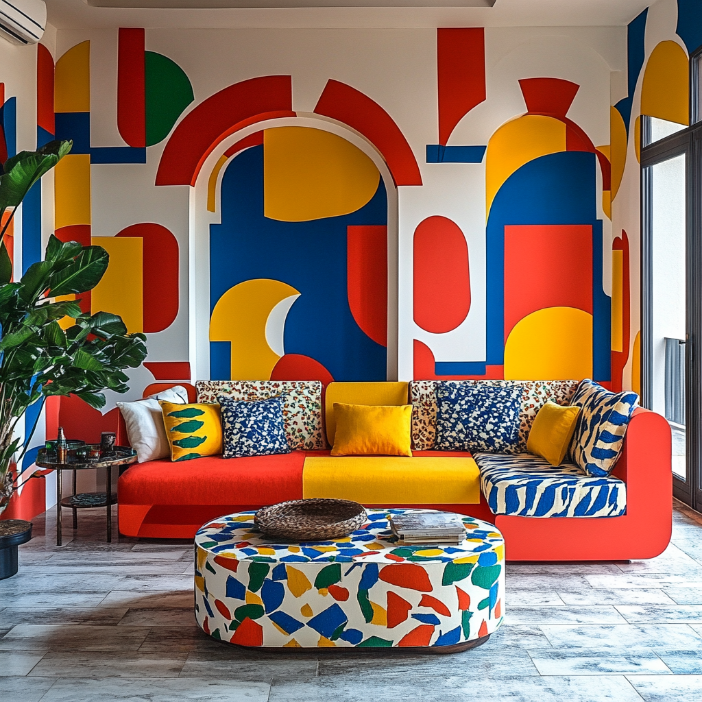 Matisse Inspired Joyful Interior DIY paint by numbers
