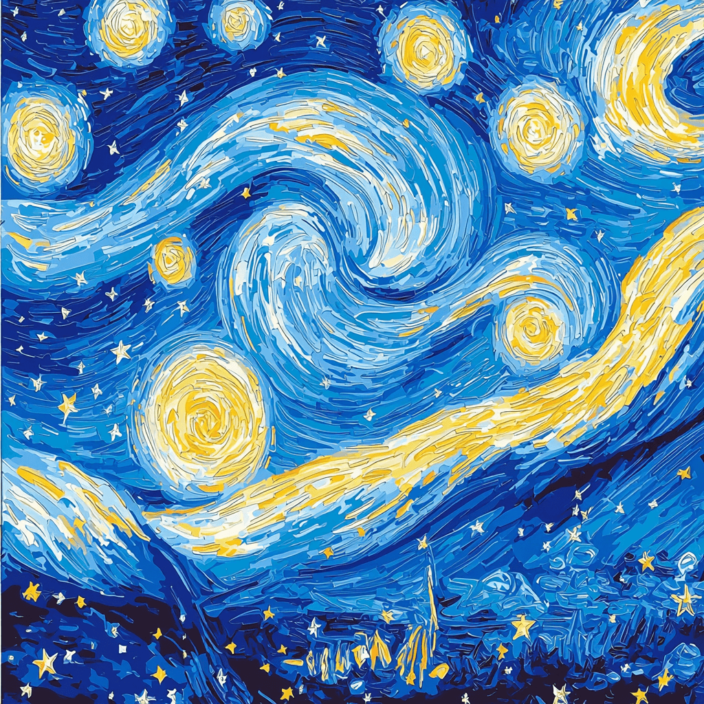 Vincent Van Gogh Inspired Van Gogh's Cosmic Wonders Paint By Numbers Kits