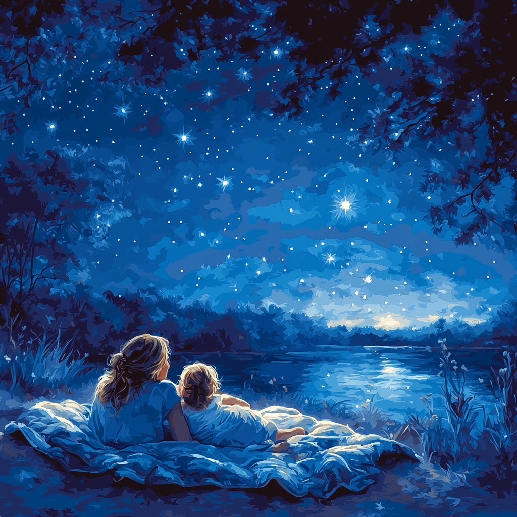 Laughter Under The Stars Paint By Numbers Art