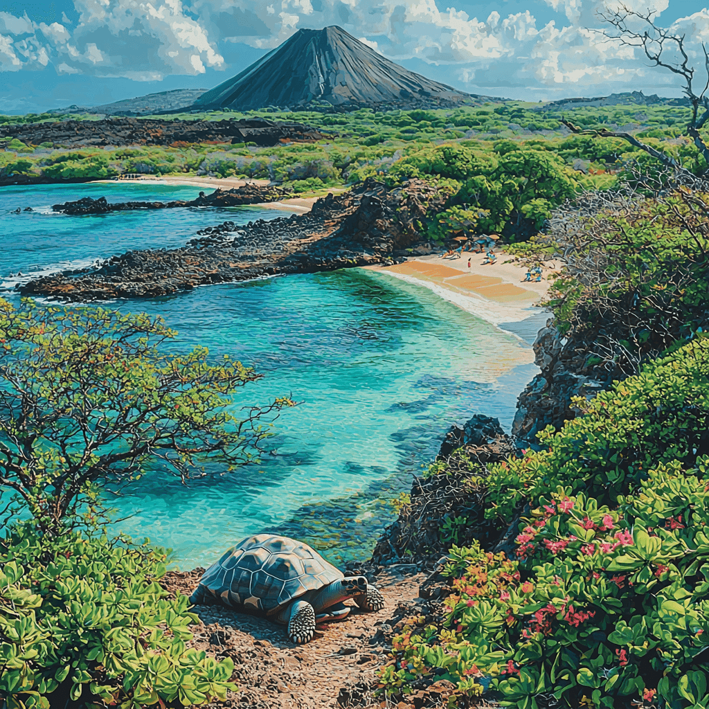 Galapagos Islands Paint By Color