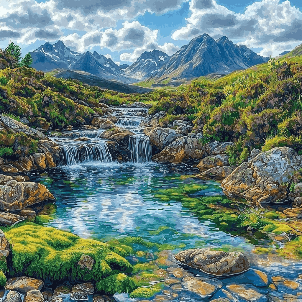 Fairy Pools - Isle Of Skye Paint By Numbers
