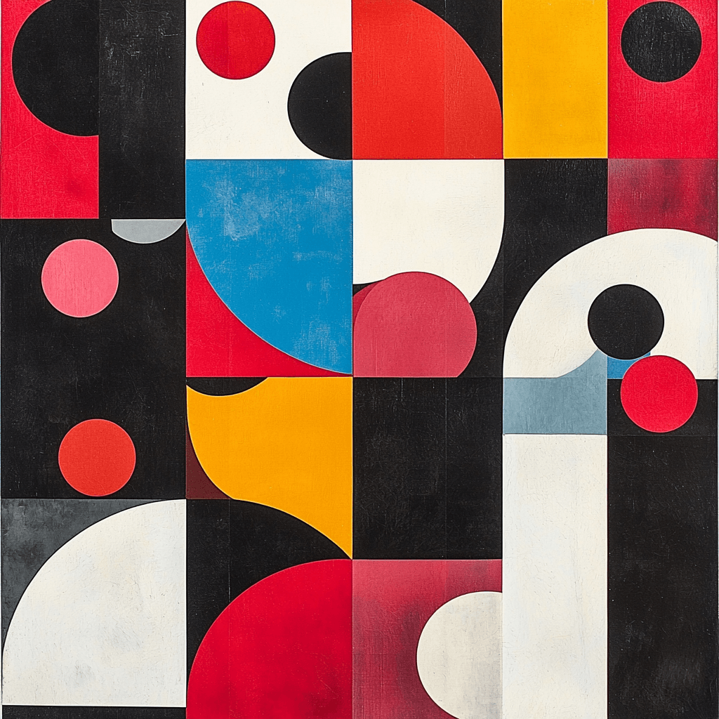 Kazimir Malevich Inspired Geometric Horizon Fusion Numbered Painting Kits