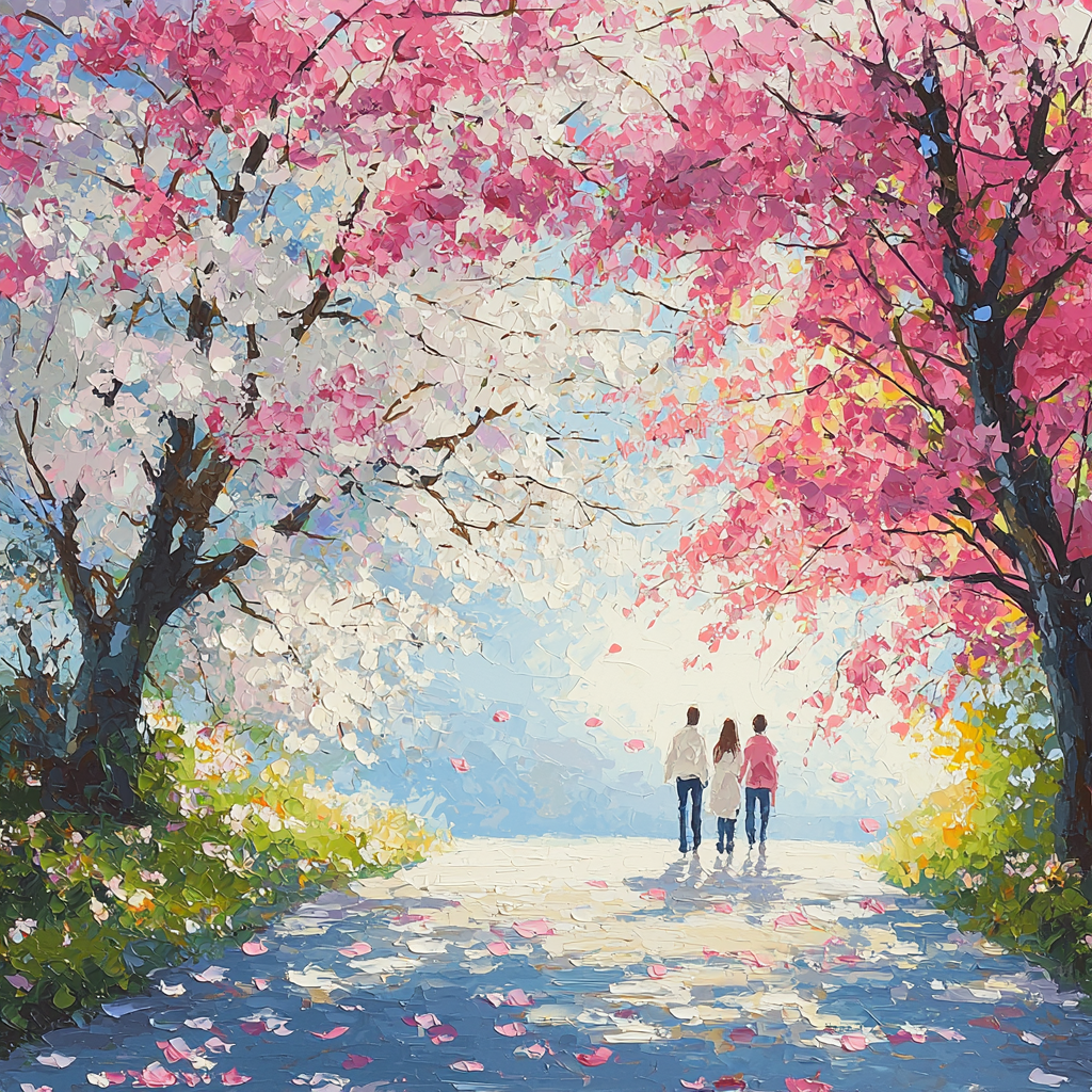 Pathway Of Petals Paint By Color