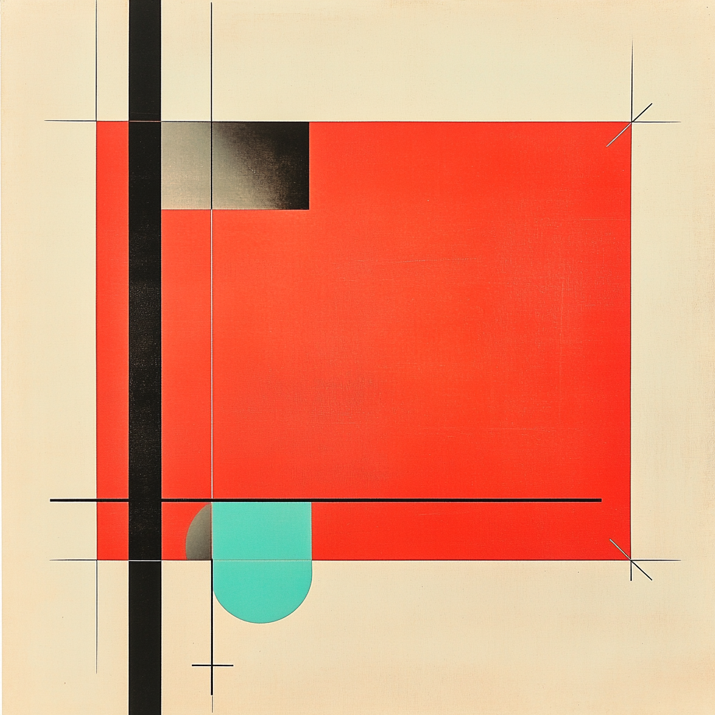 Kazimir Malevich Inspired Red Square Constellation Paint by numbers kits