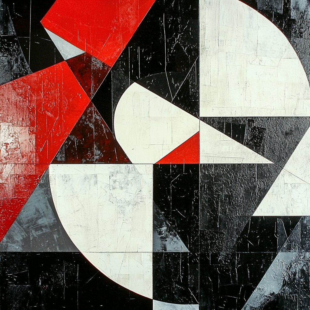 Kazimir Malevich Inspired Interplay Of Forms Numbered Painting Kits