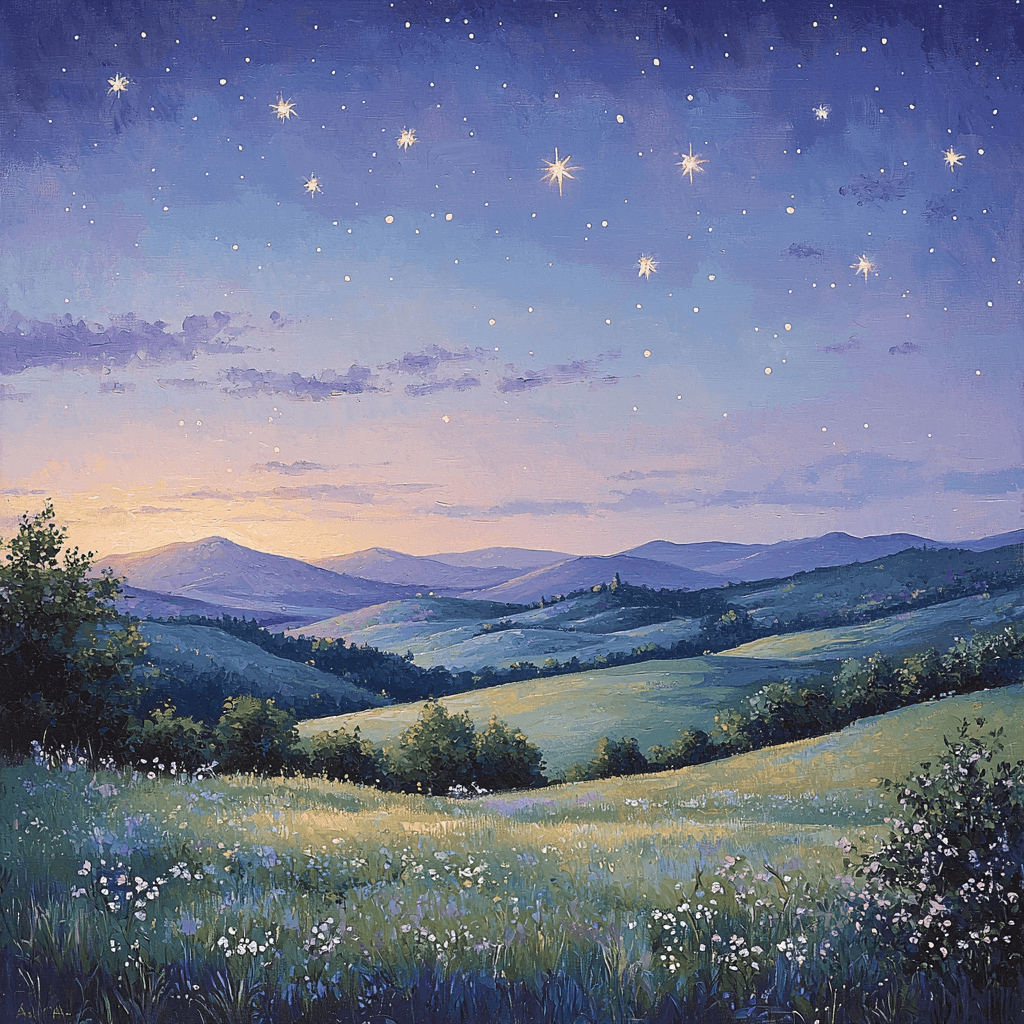 Caspar David Friedrich Inspired Enchanted Evening Paint By Color