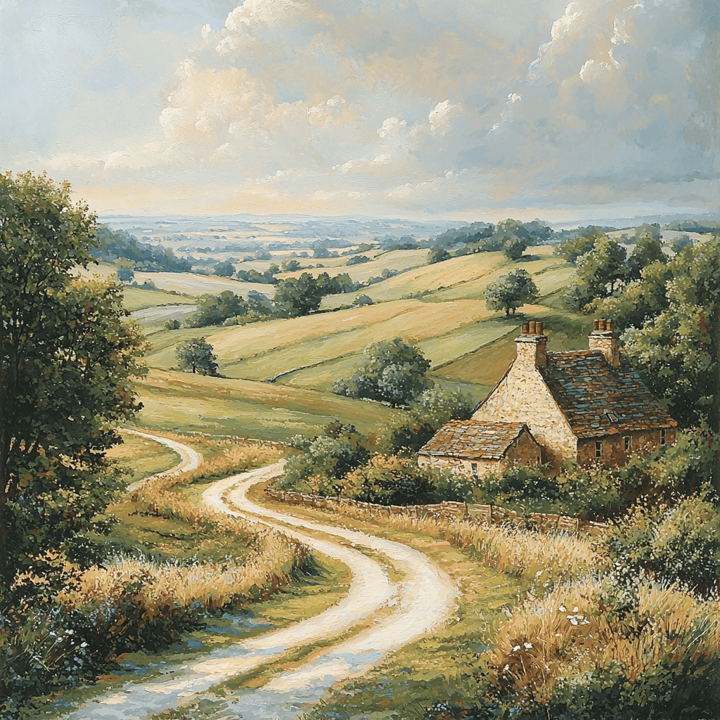 John Constable Inspired Rustic Trails Paint By Numbers Art