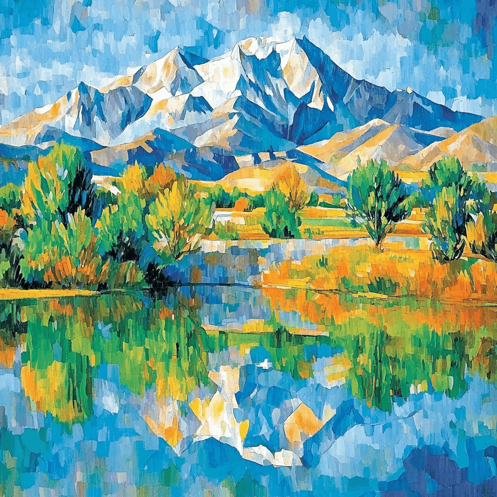 Paul Cézanne Inspired Harmonious Mountain Symphony Painting By Numbers Kit