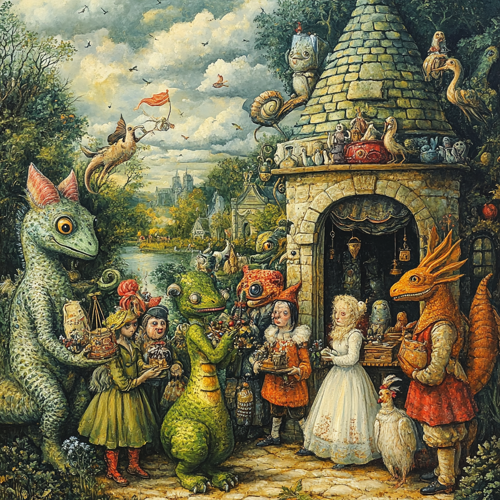 Hieronymus Bosch Inspired Market Of Wonders paint by numbers