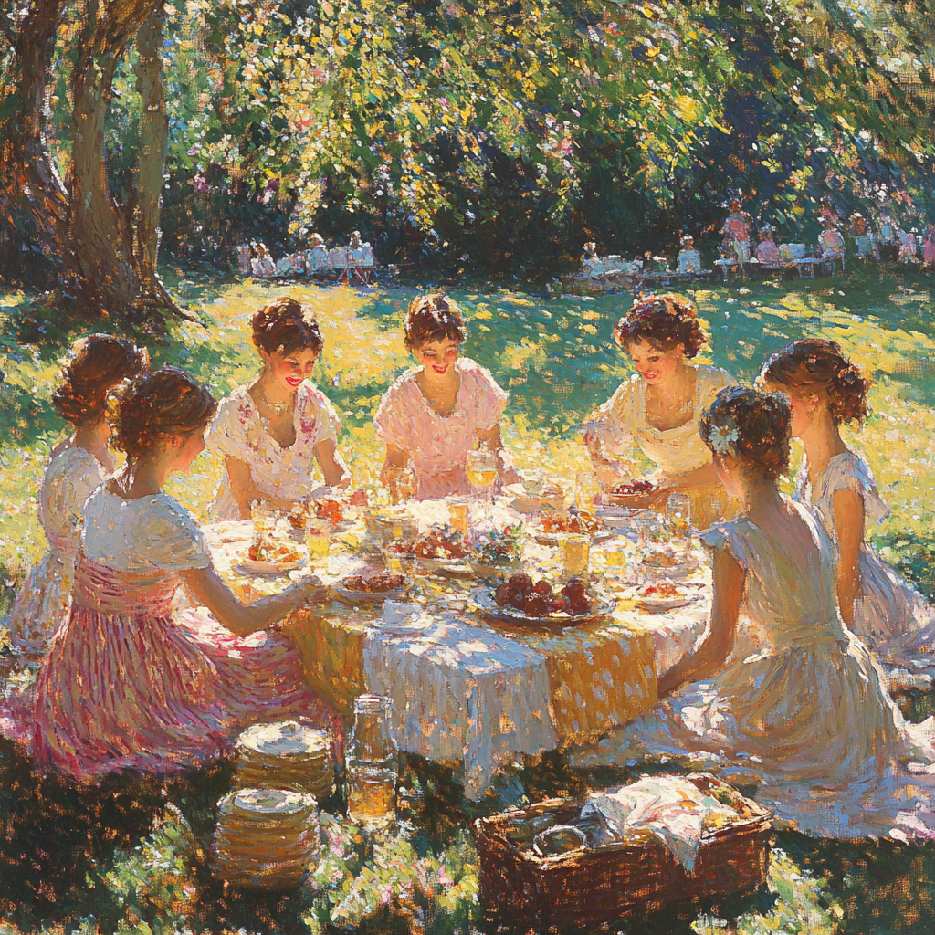 Renoir Inspired Summer Picnic painting number kit