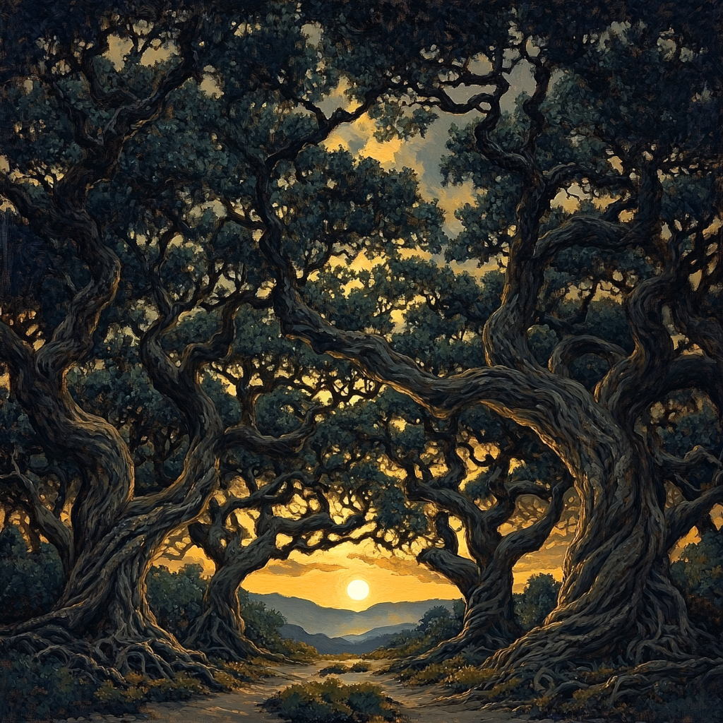 Francisco Goya Inspired Moonlit Grove In Shadow Painting by numbers kit