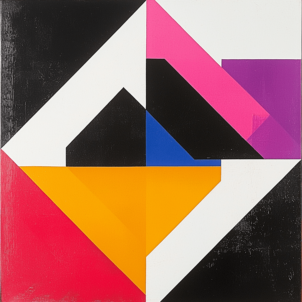 Kazimir Malevich Inspired Harmony Of Geometric Shapes Paint By Numbers