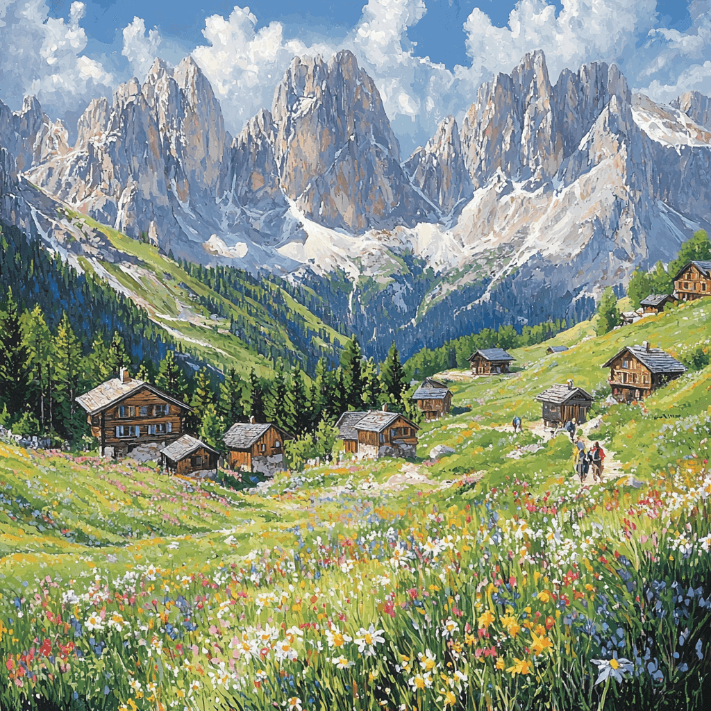 The Dolomites DIY Paint By Numbers