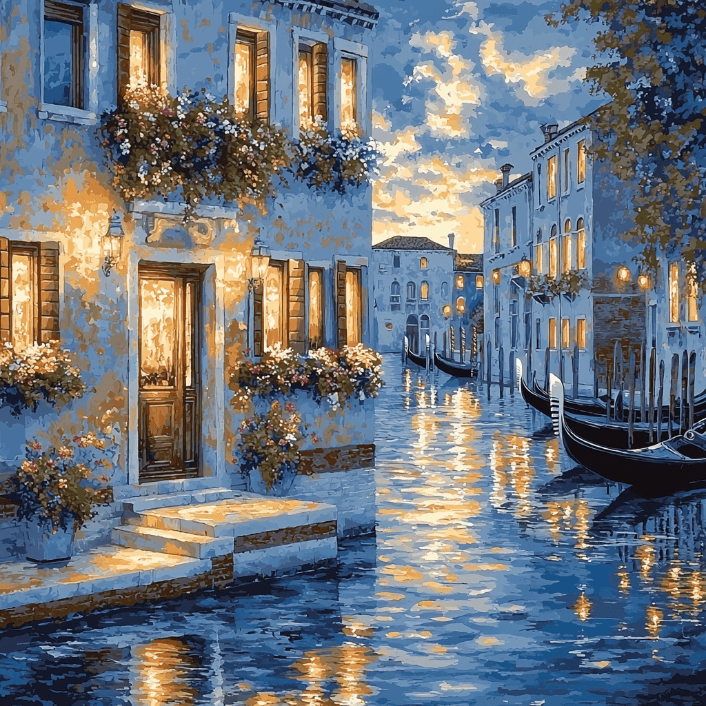 Johannes Vermeer Inspired Venetian Reflections Paint By Numbers Art
