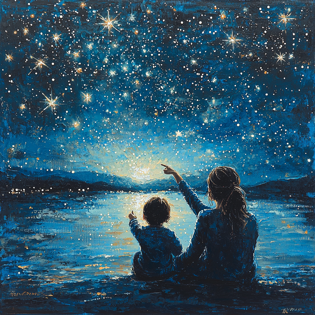 Mothers Hold The Stars Numbered Painting Kits