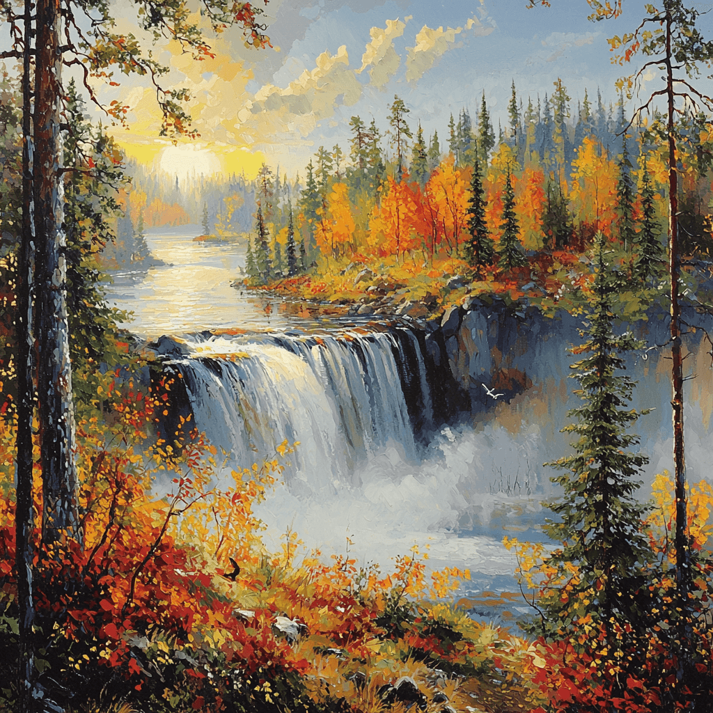 Oulanka National Park - Finland Painting Number Kit