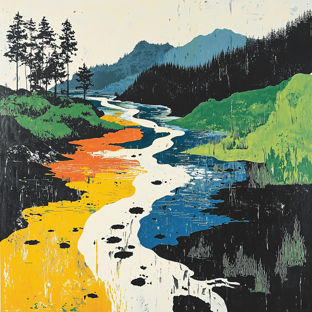 Banksy Inspired Ecosystem Fragility Paint By Color