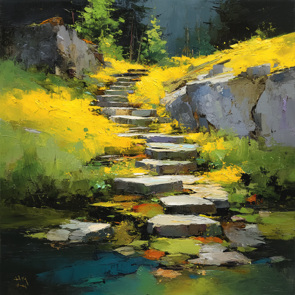 Sunny Day Stroll Paint By Number