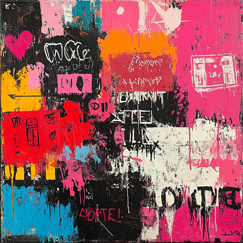 Jean-Michel Basquiat Inspired Urban Mythology paint by numbers