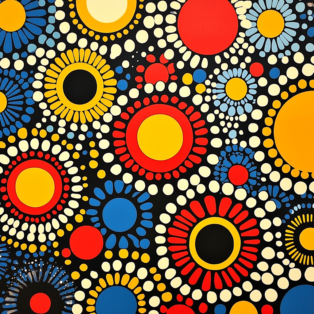 Yayoi Kusama Inspired Infinite Dots Paint By Number
