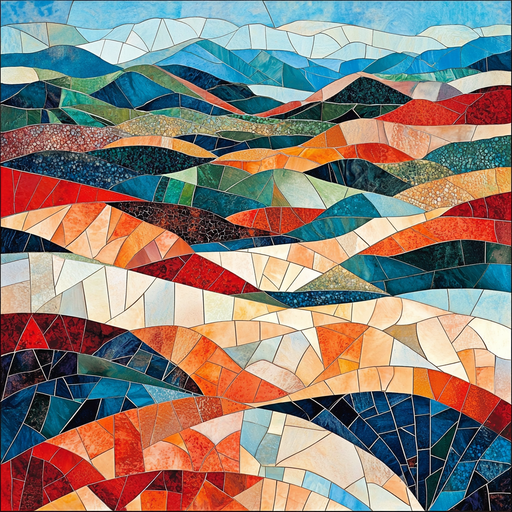 Paul Cézanne Inspired Mosaic Reflections Numbered Painting Kits