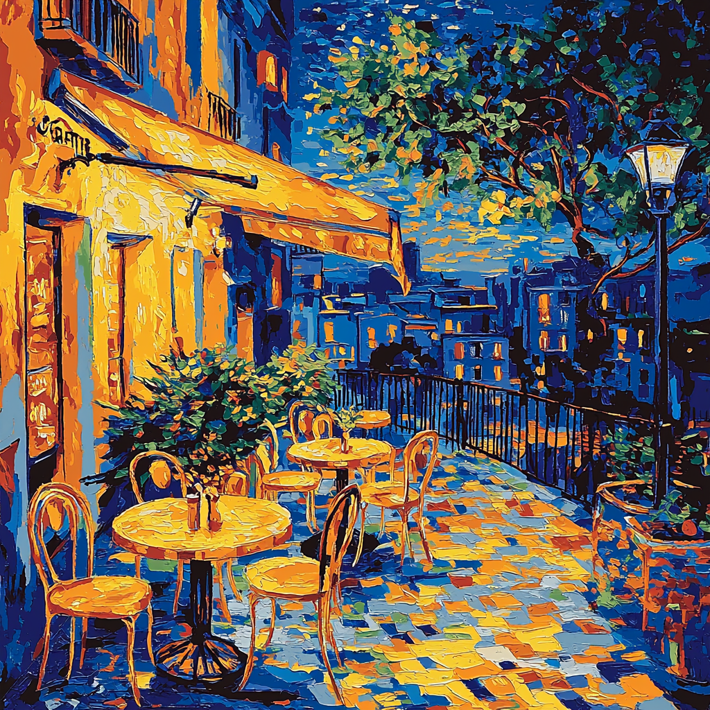 Vincent Van Gogh Inspired Café Moments Painting Number Kit