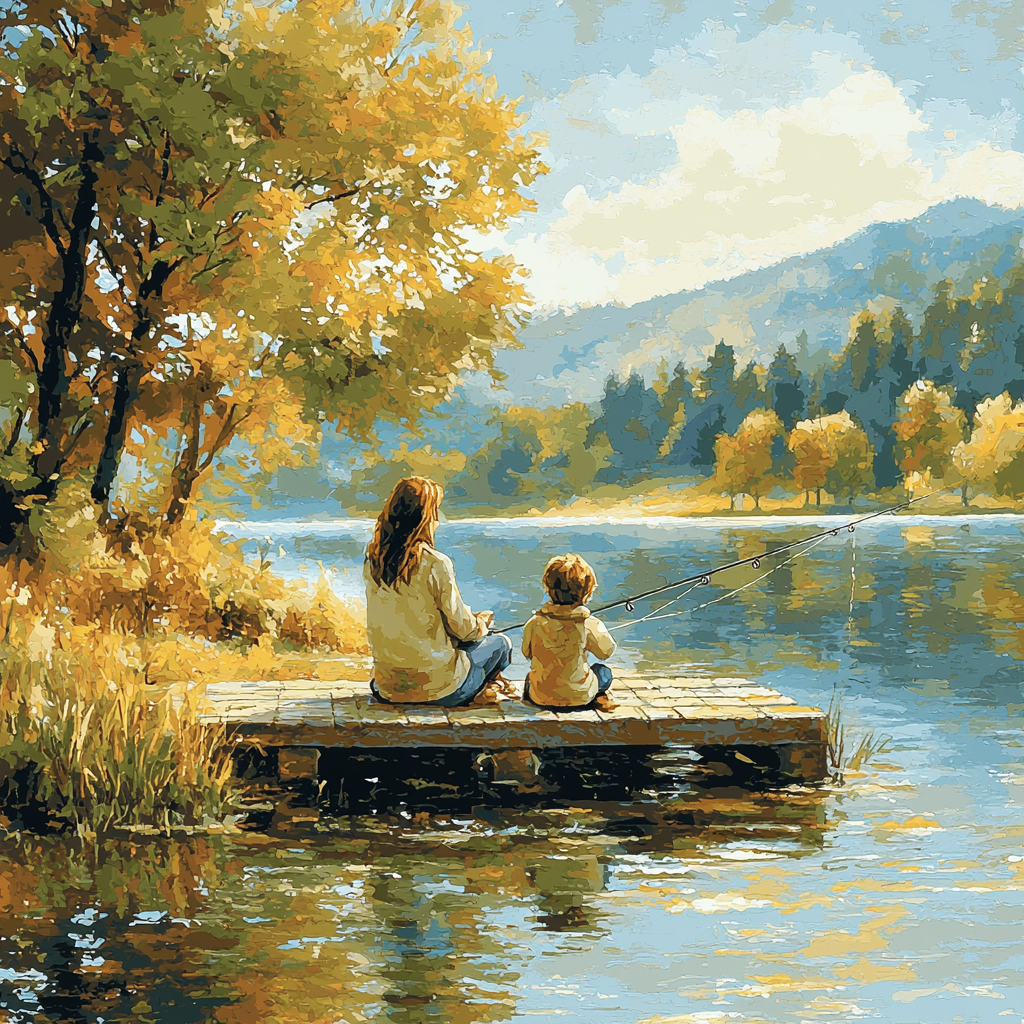 Fishing Buddies Painting Number Kit