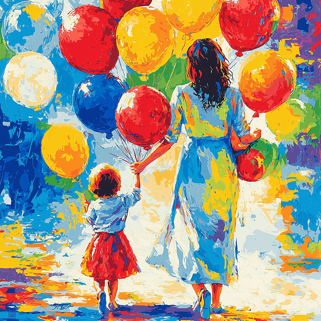 Mother's Day Balloon Surprise Paint By Numbers Kits