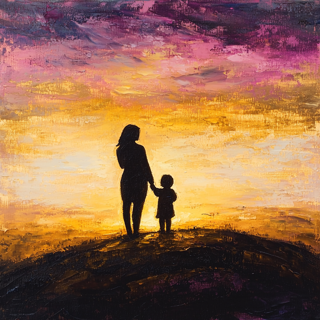 Dawn Of A Mother's Love Painting Number Kit