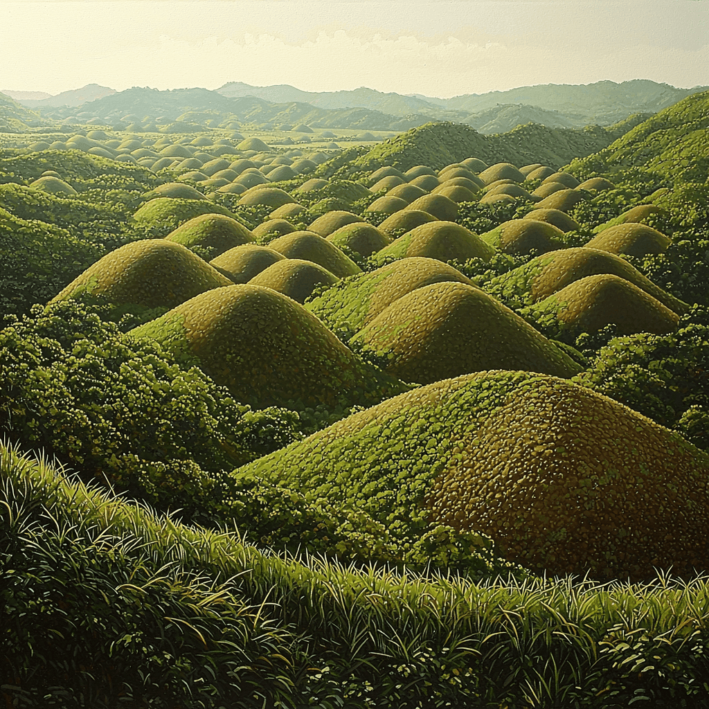 Chocolate Hills - Bohol, Philippines Number Painting