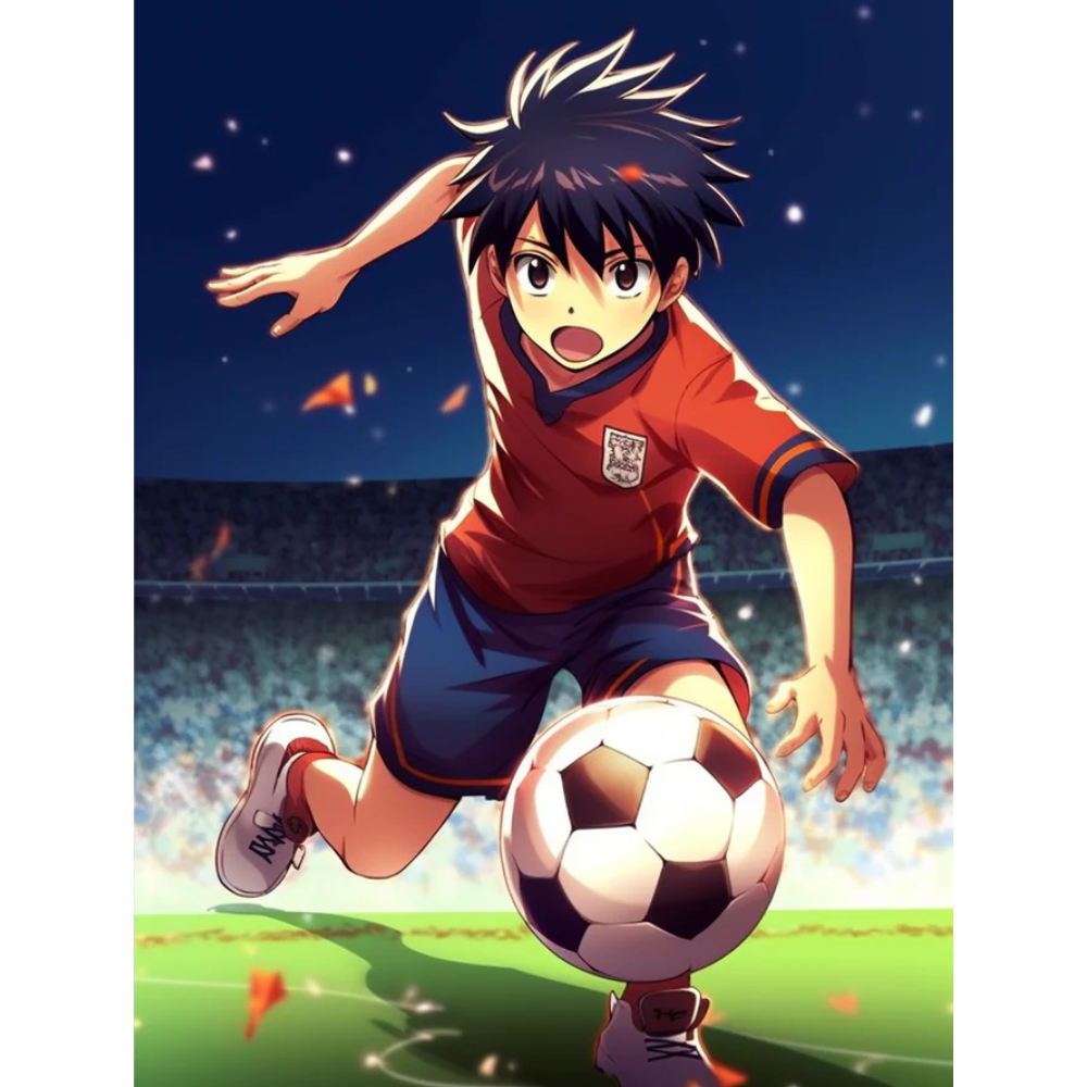 FIFA 2026 Football Anime Character Paint By Number Art Kit For Adults
