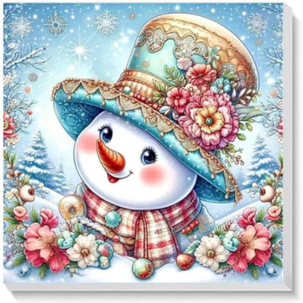 4 Pack Of Christmas Paint By Numbers For Kids With Wooden Frame