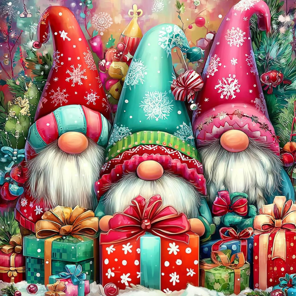 Christmas Gnome Paint by Numbers Kit