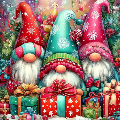 Christmas Gnome Paint by Numbers Kit