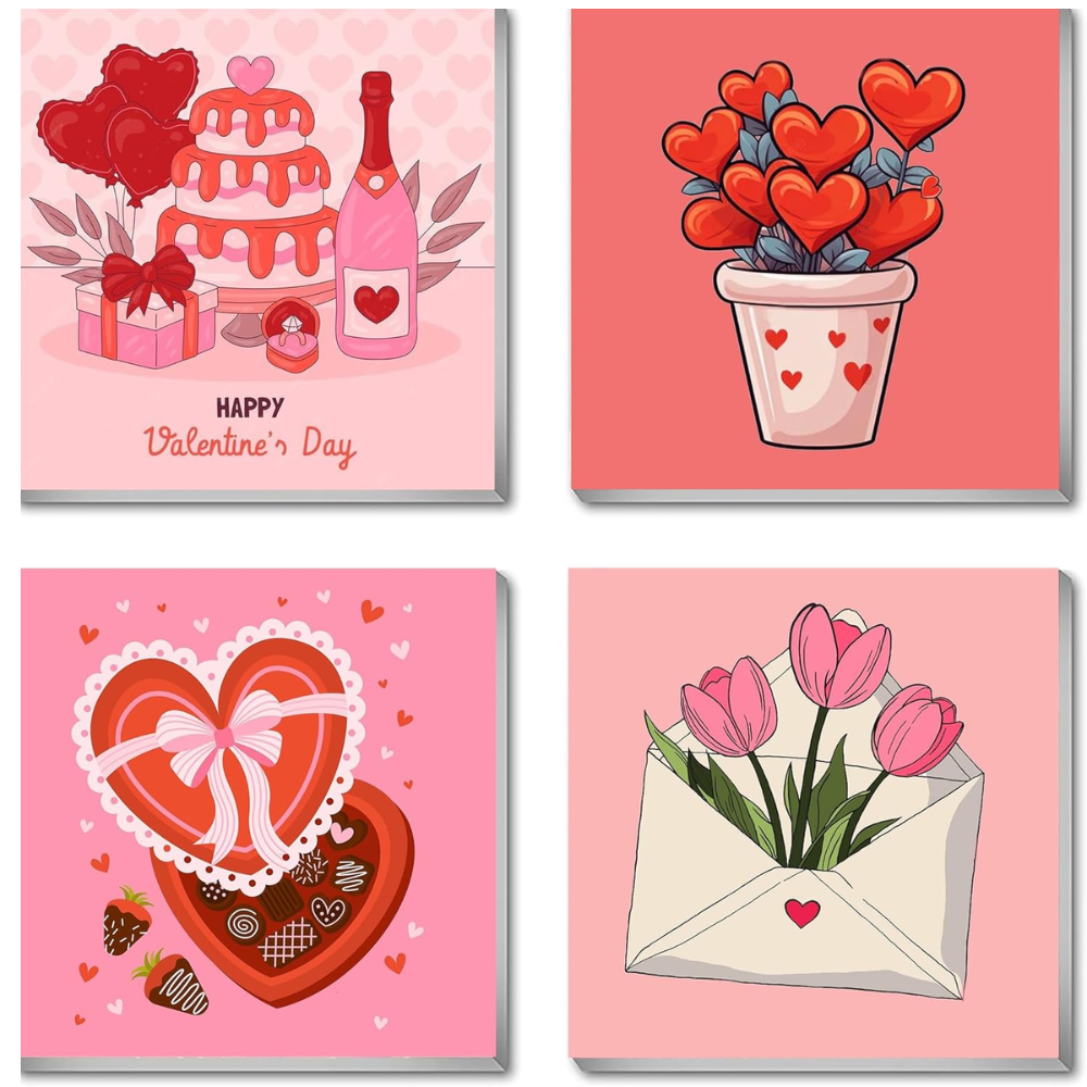 [Copy]4 Pack Framed DIY Paint by Numbers Kit for Adults Beginner