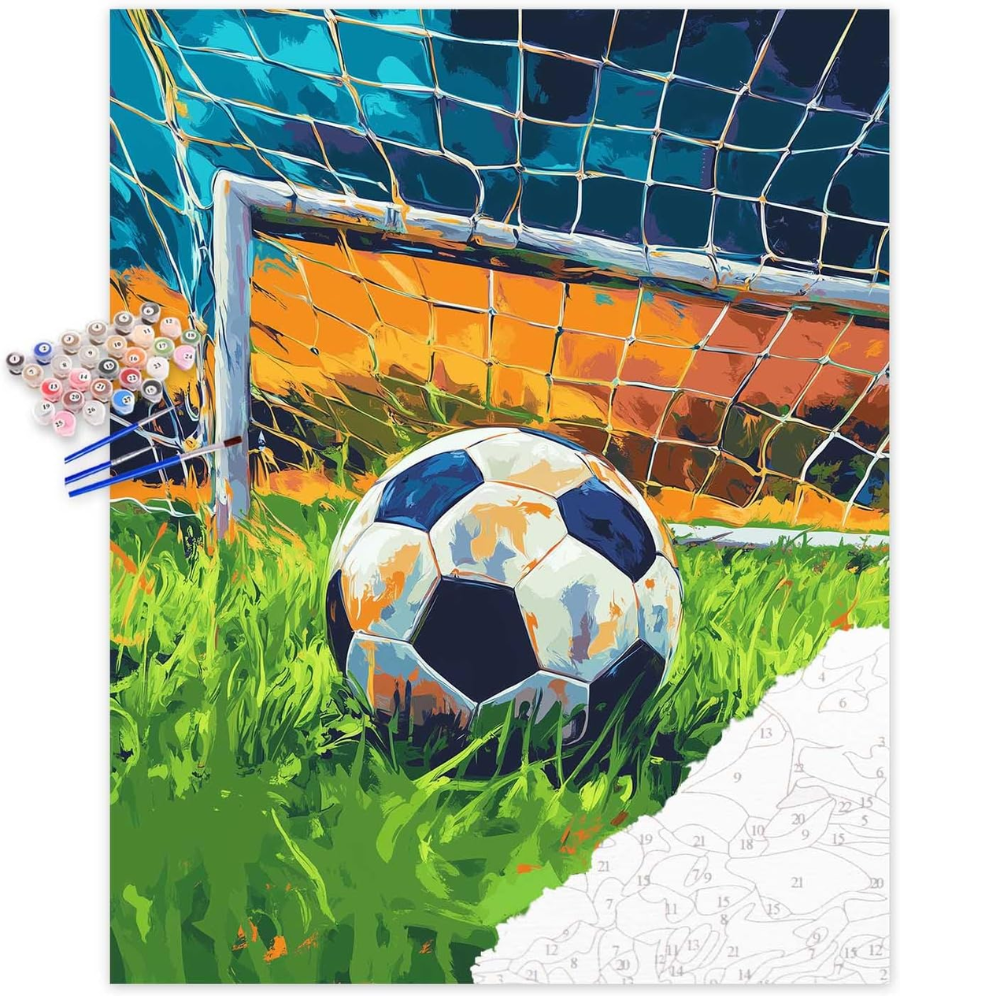 FIFA2026 Football Paint by Numbers Kit Soccer Ball Canvas Painting for Adults