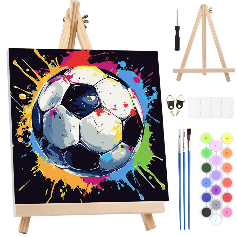 FIFA 2026 Soccer Ball Paint By Numbers Kit With Frame For Adults