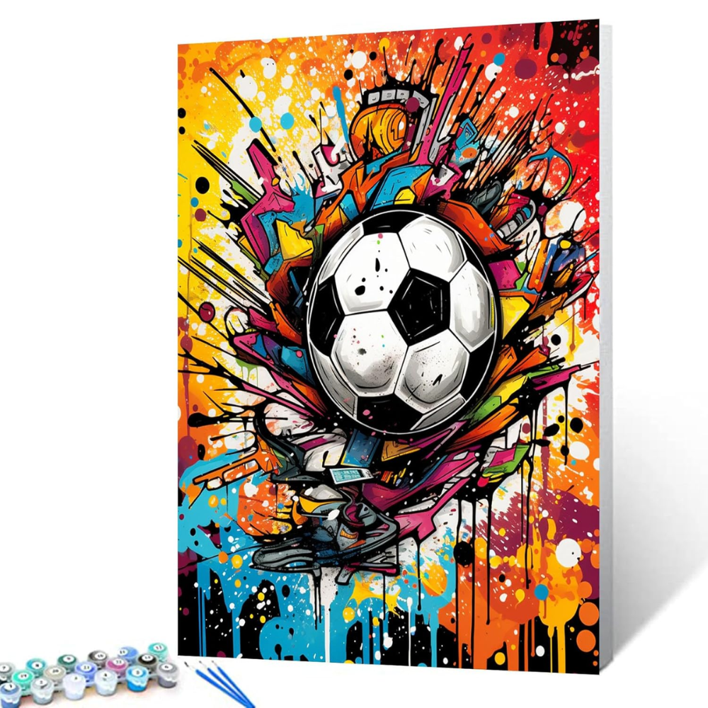 FIFA 2026 Sport Paint By Number Kit With Frame For Adults 