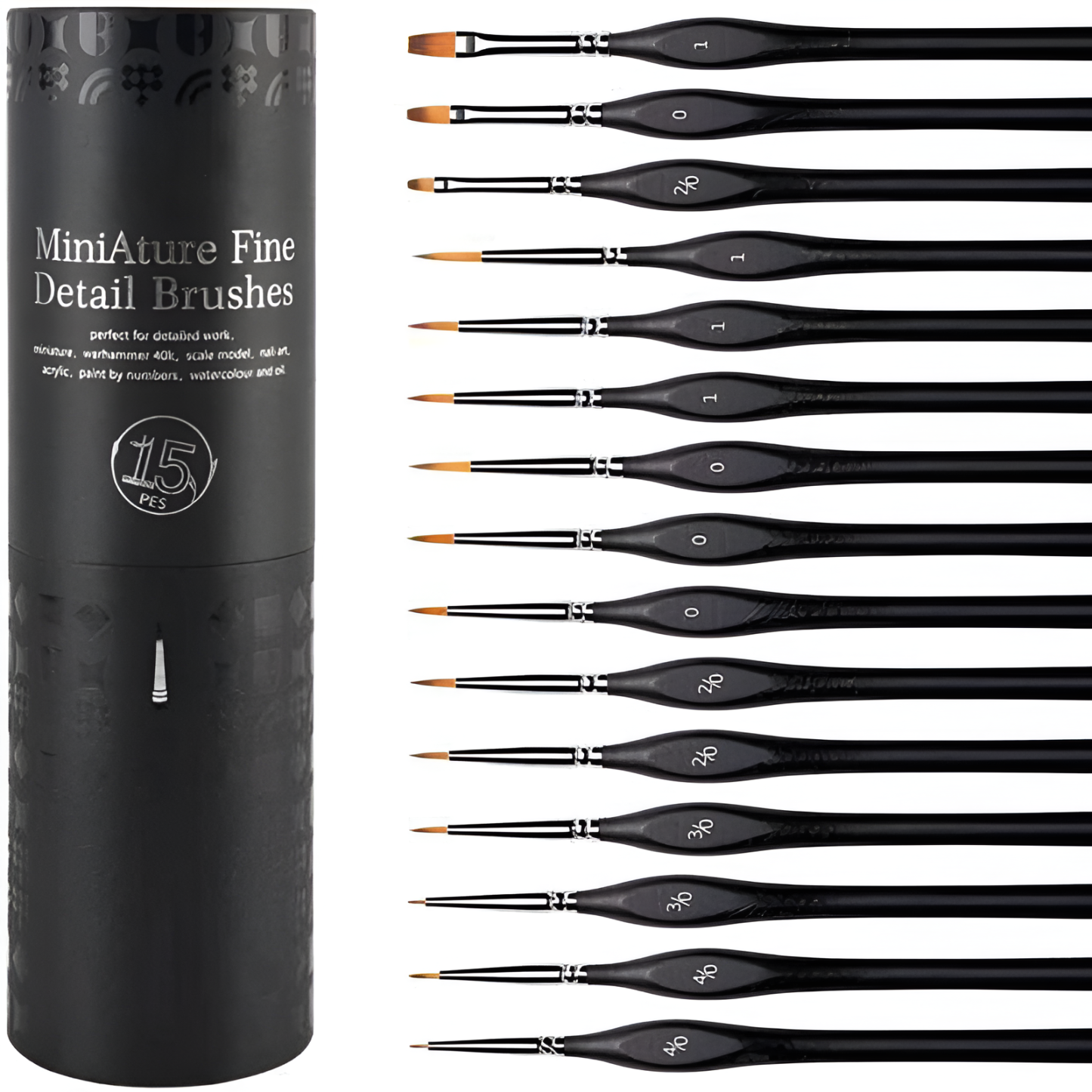 Miniature Detail Paint Brush Set