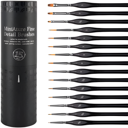 Miniature Detail Paint Brush Set