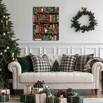 Christmas Paint by Numbers Kit on Canvas DIY Acrylic Painting